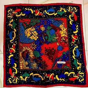 Tiffany Co 1986 Silk Scarf